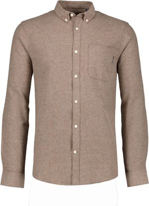 M&eacute;lange brushed shirt L/S