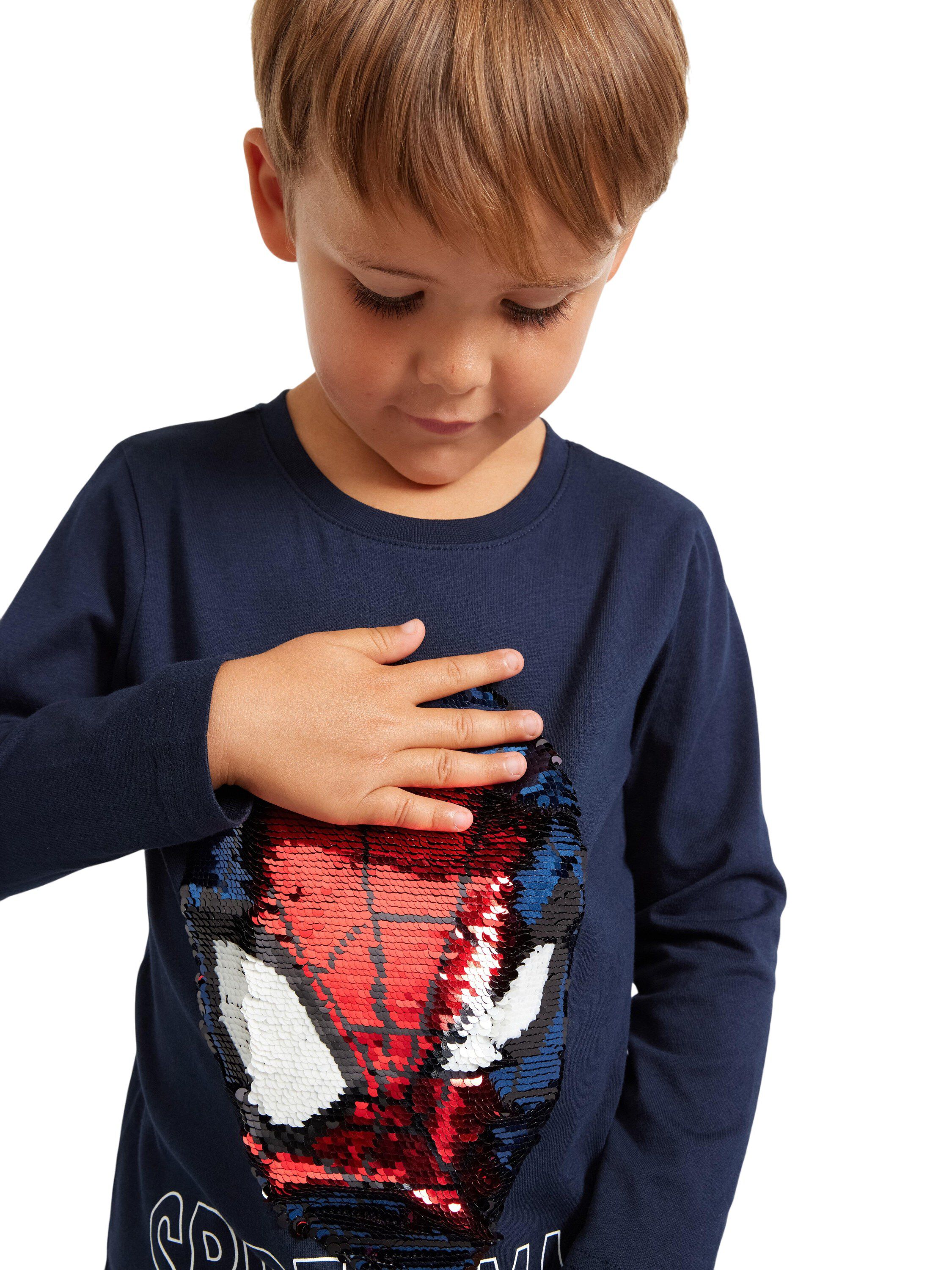 Long-sleeved top in soft cotton jer