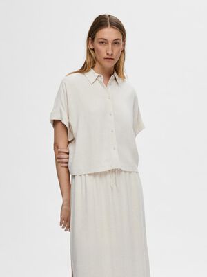 SLFVIVA SS CROPPED SHIRT NOOS