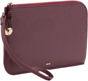 Faux leather effect pochette
