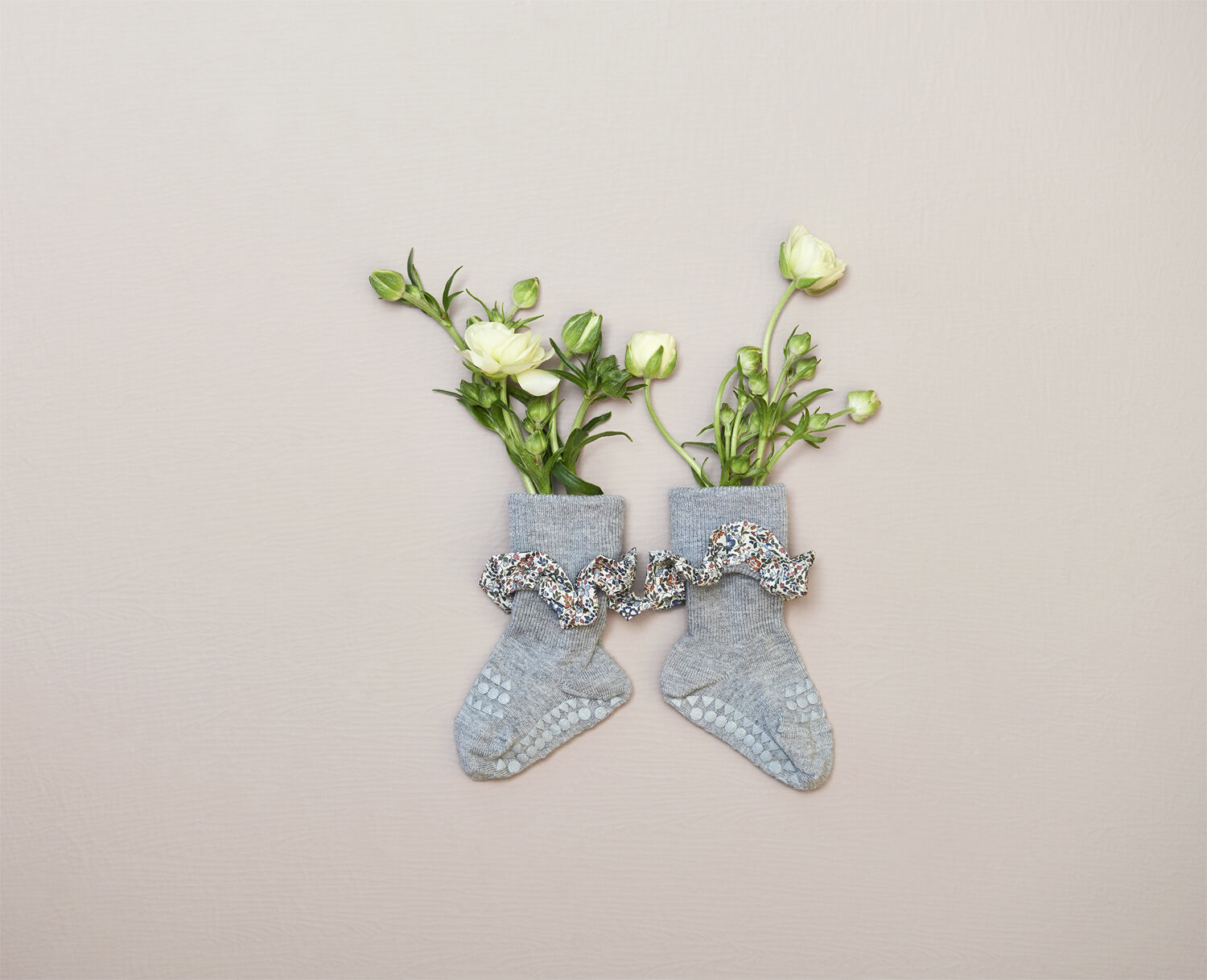 Non-slip socks - Bamboo / Liberty