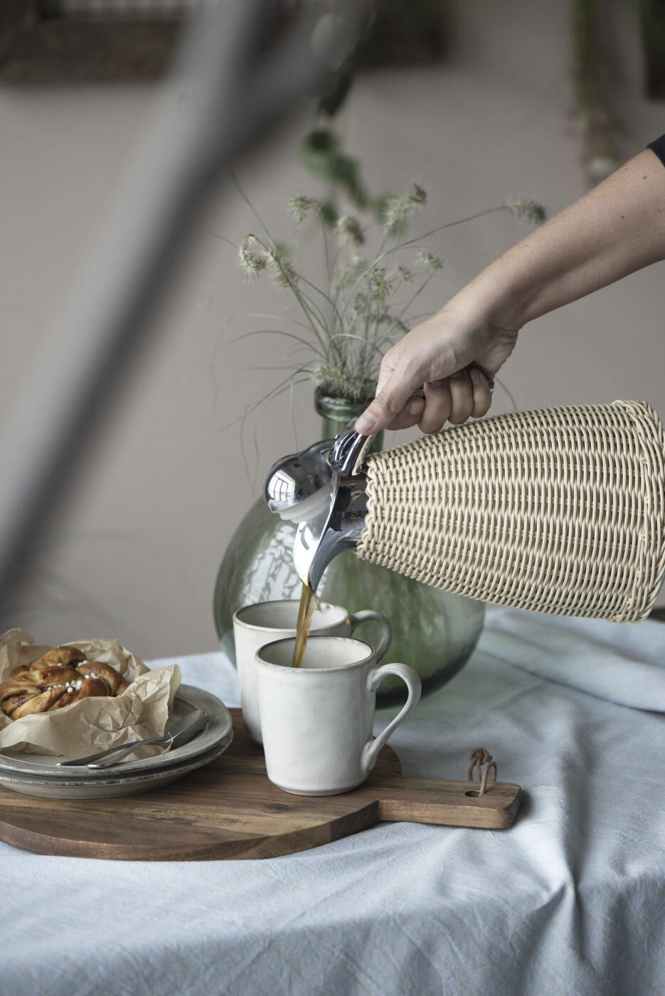 Termokande natur polyrattan flet