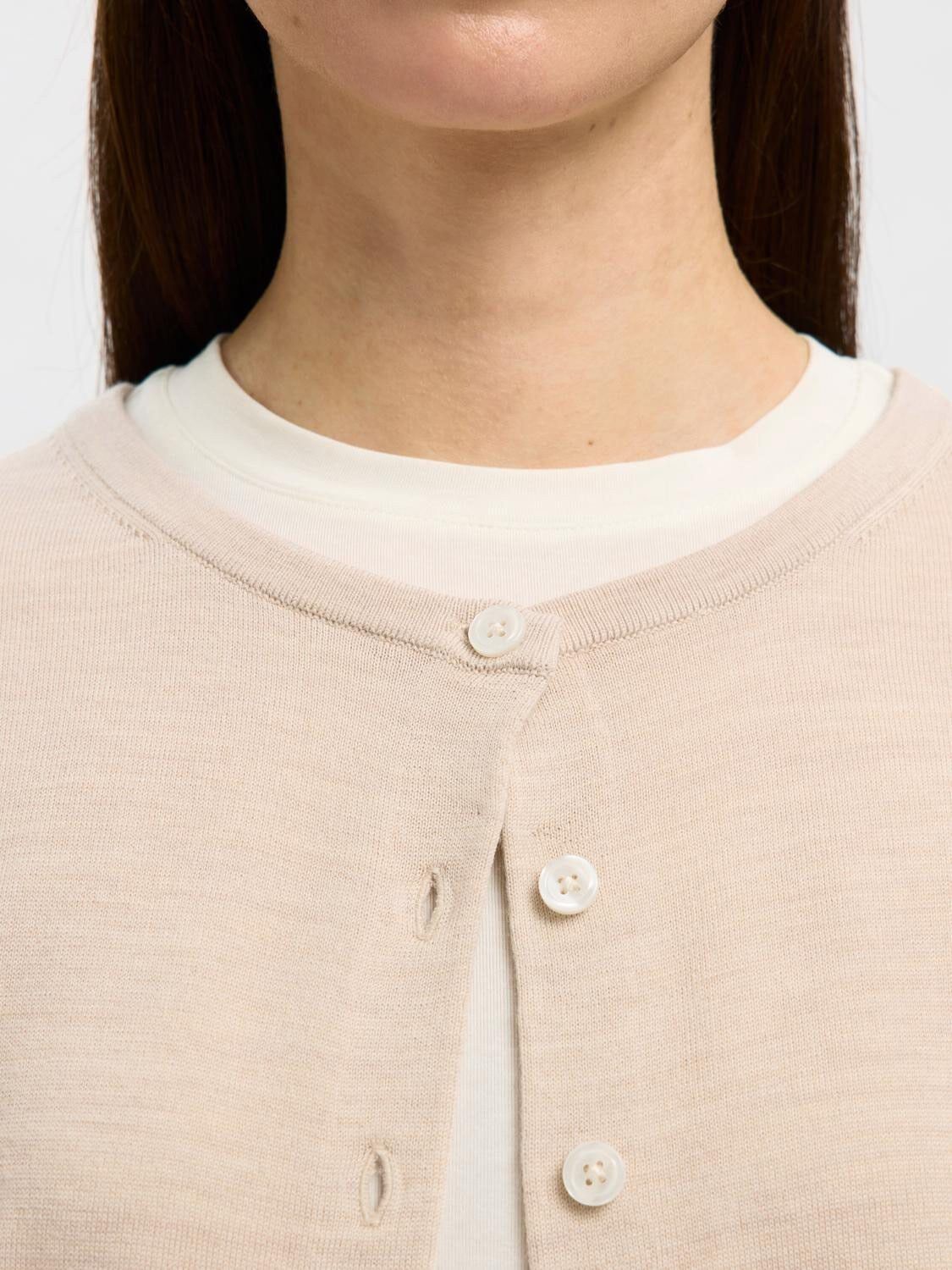 SLFTHEA LS KNIT MERINO CARDIGAN NOO