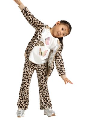 Soft velour leggings with an adjust