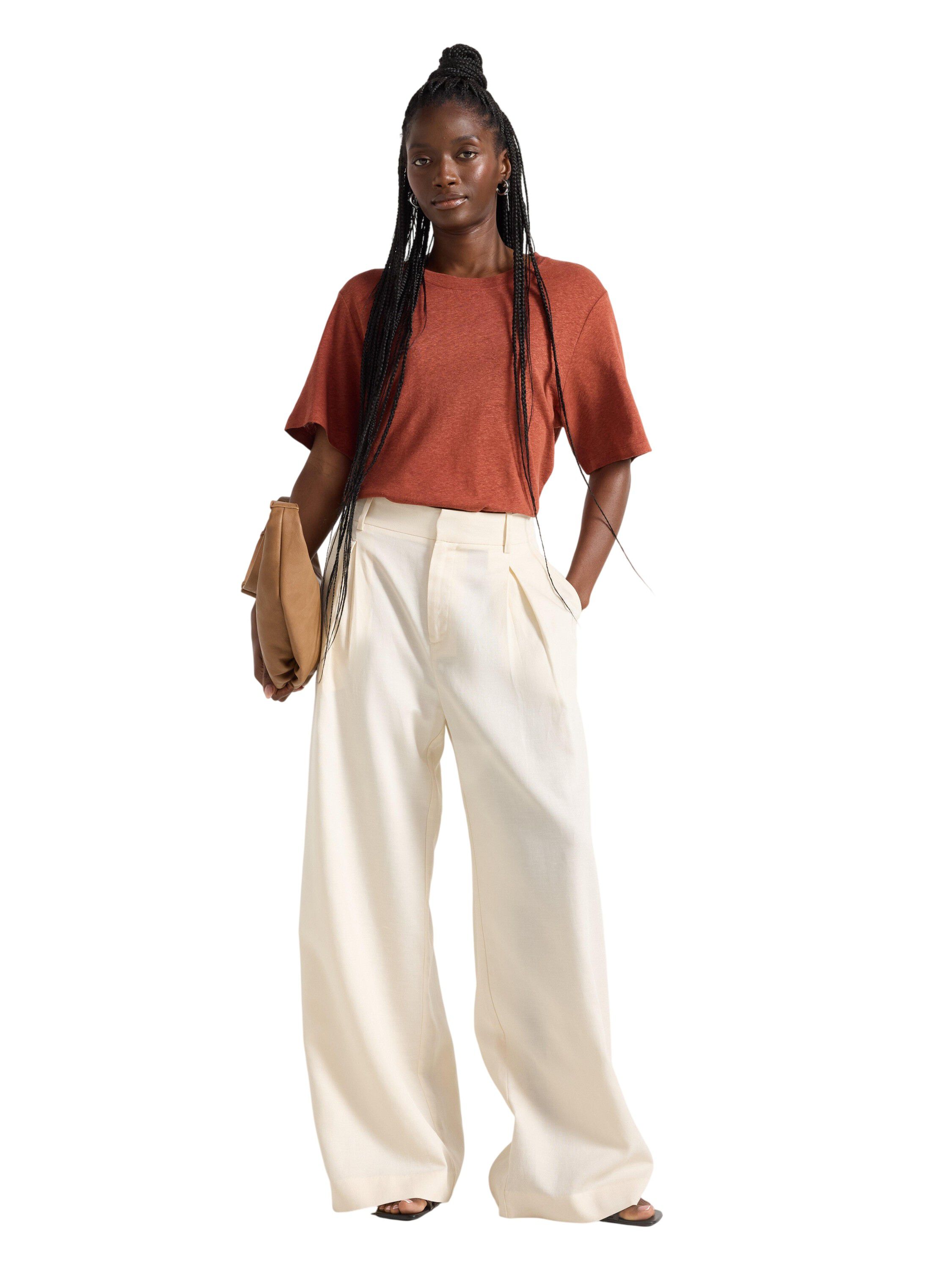 T-skjorte med avslappet passform, k