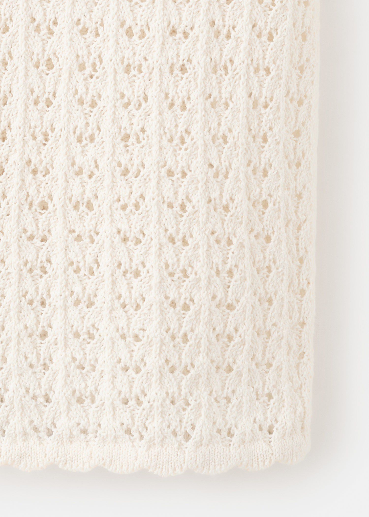 Open-knit toggle cardigan