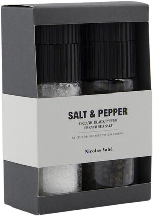 Gaveæske, Nicolas Vahé Salt & Organic Pepper