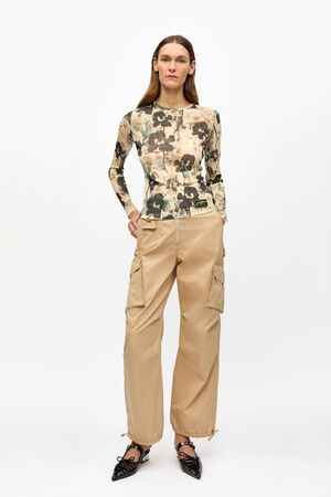 Washed Cotton Twill Pants