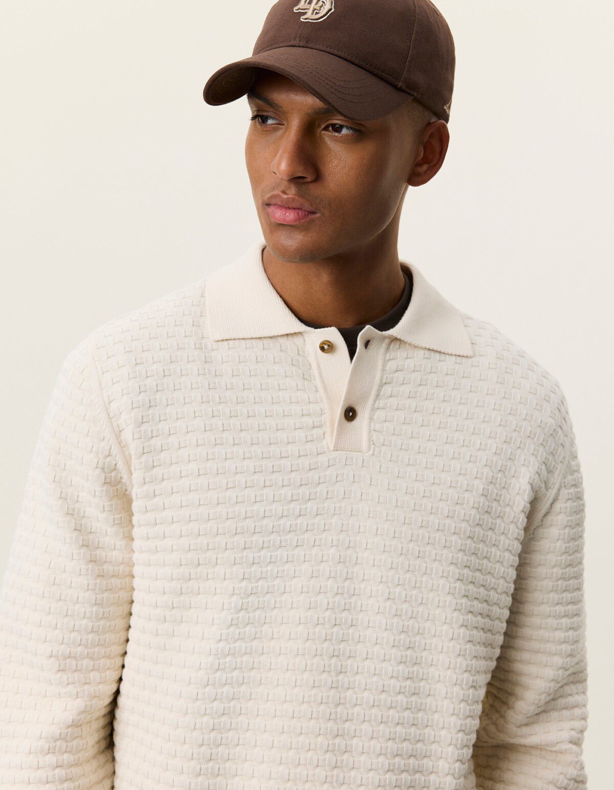 Billy Weave Knitted LS Polo