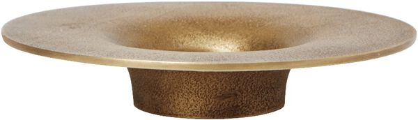 Soothe Block Candle Holder - Brass Finish