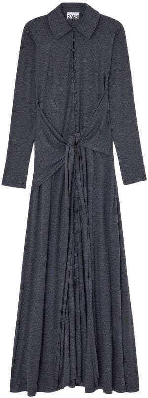 Modal Jersey Long Sleeve Maxi Tie D