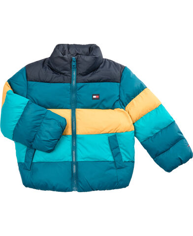RUGBY STRIPE PUFFER JACKET