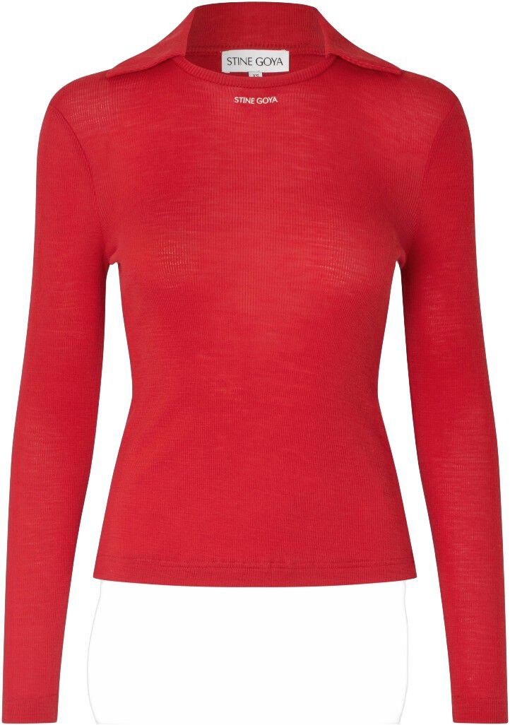2510 Lux Rib, Long Sleeve Polo Top