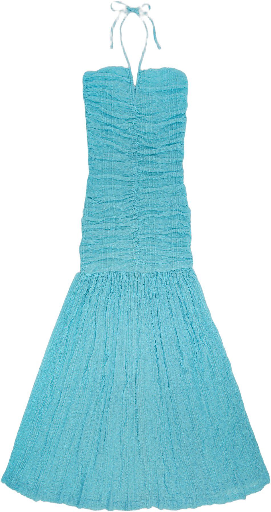 Stretch Lace Halter Neck Dress