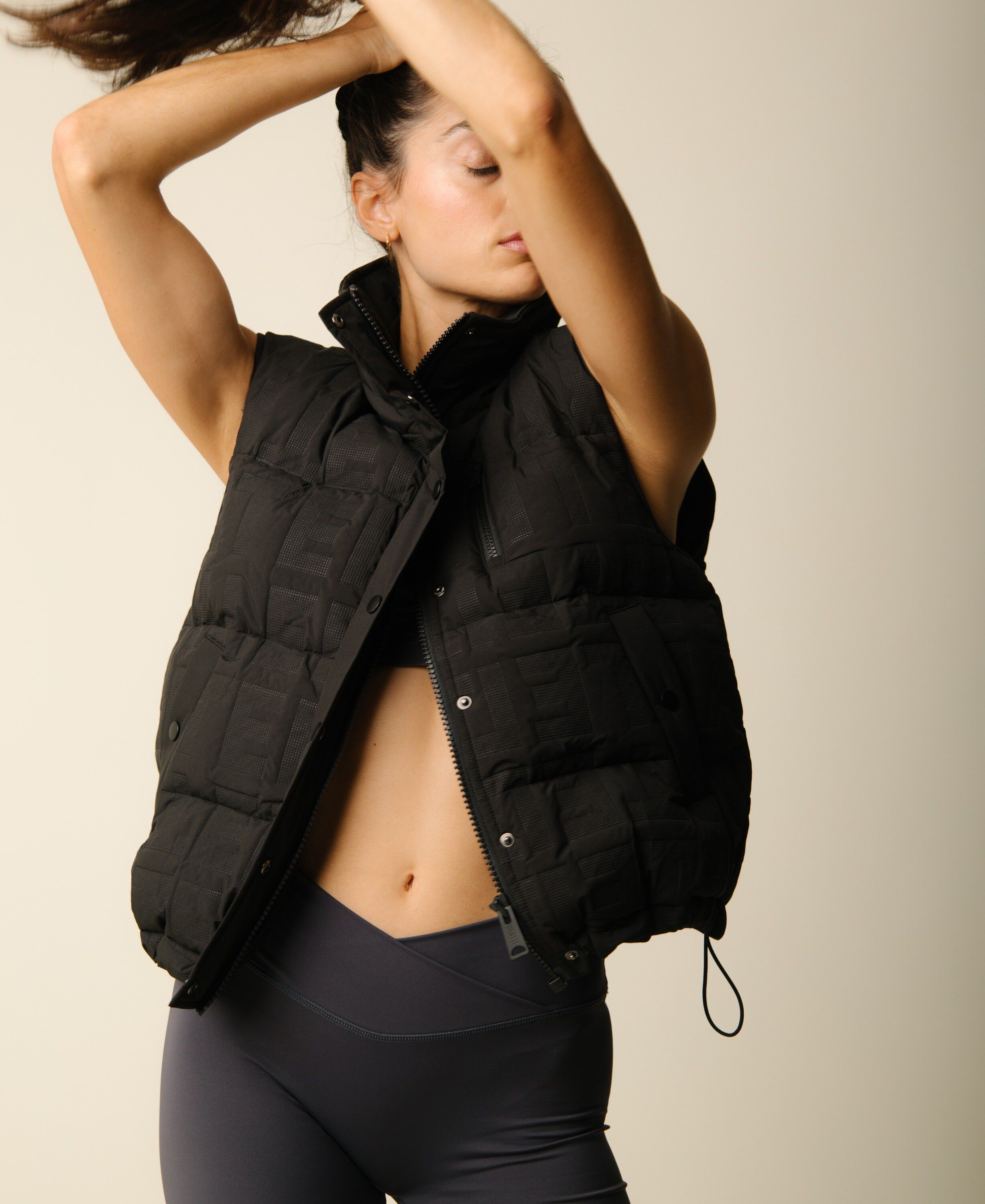 Cartel x Align by Blume puffer vest - Nero