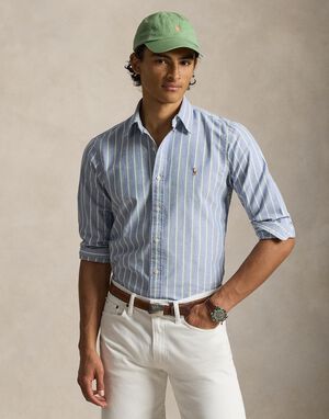 Custom Fit Striped Oxford Shirt