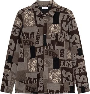 Kaleb Patchwork Jacquard Overshirt