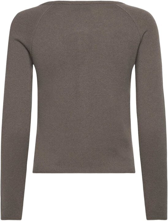 RWLaica Cashmere LS O-neck Raglan Cardigan