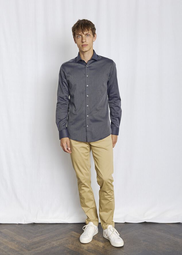 BS Gray Slim Fit Shirt