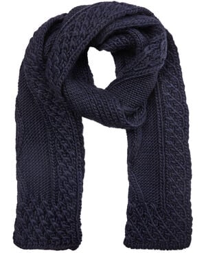 Knitted Scarf 160x25 - Navy 2025