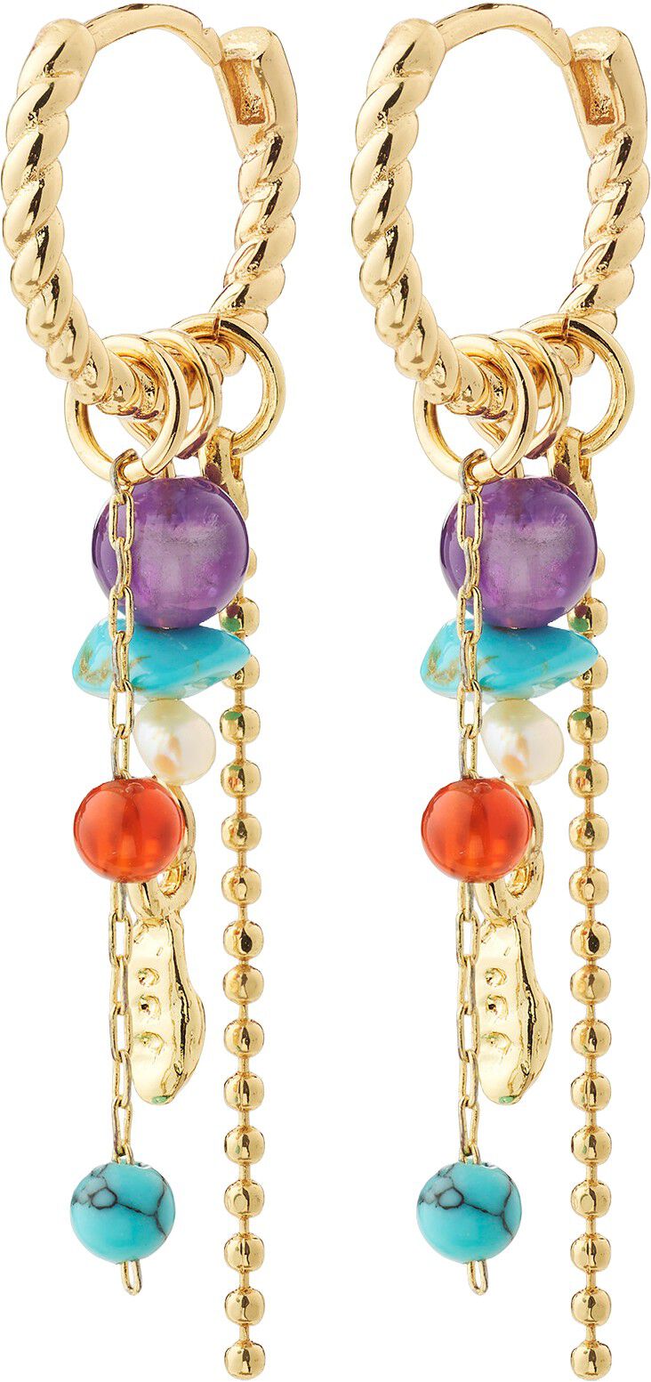 THALEN earrings gold-plated/multi