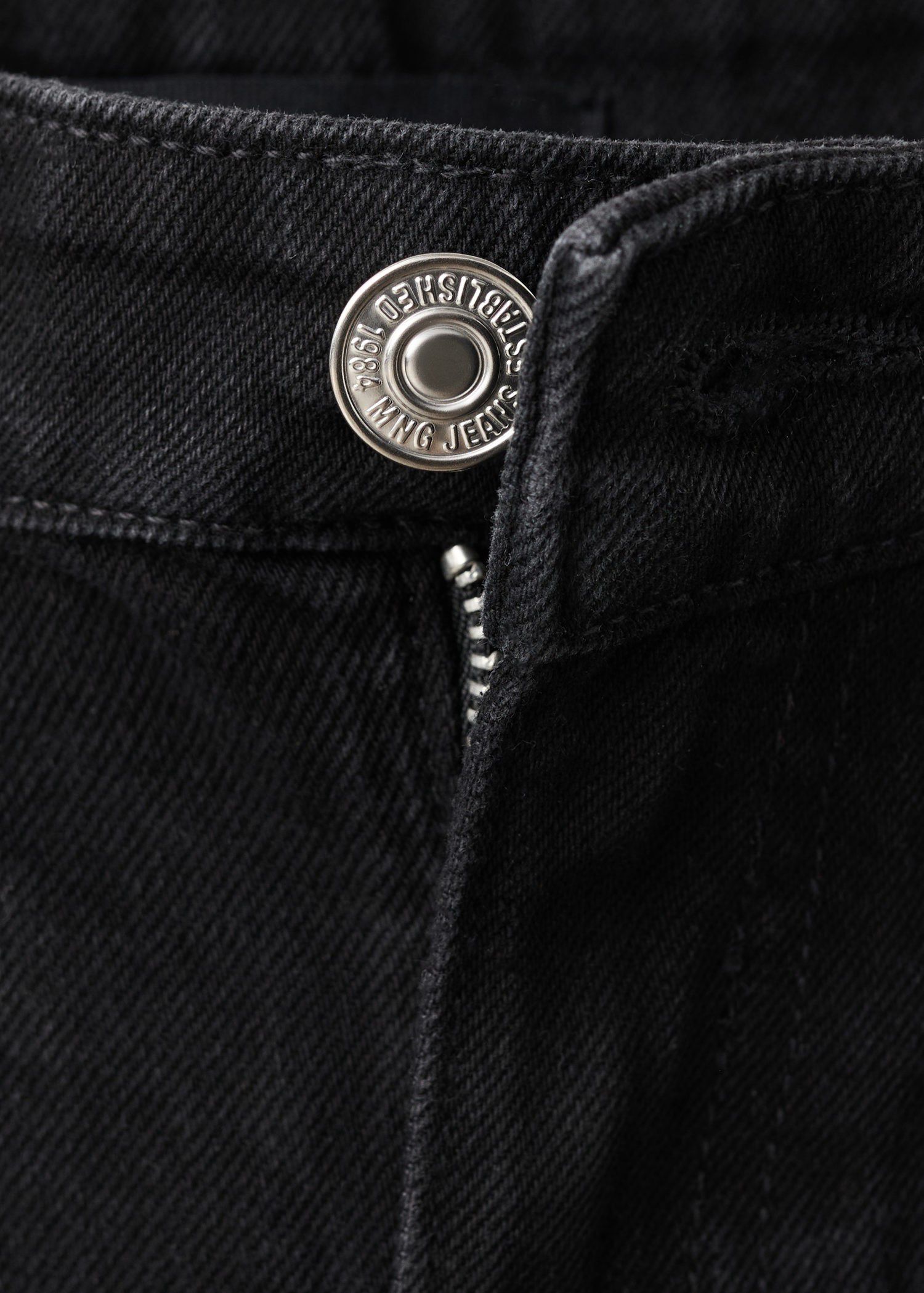Straight-fit denim shorts