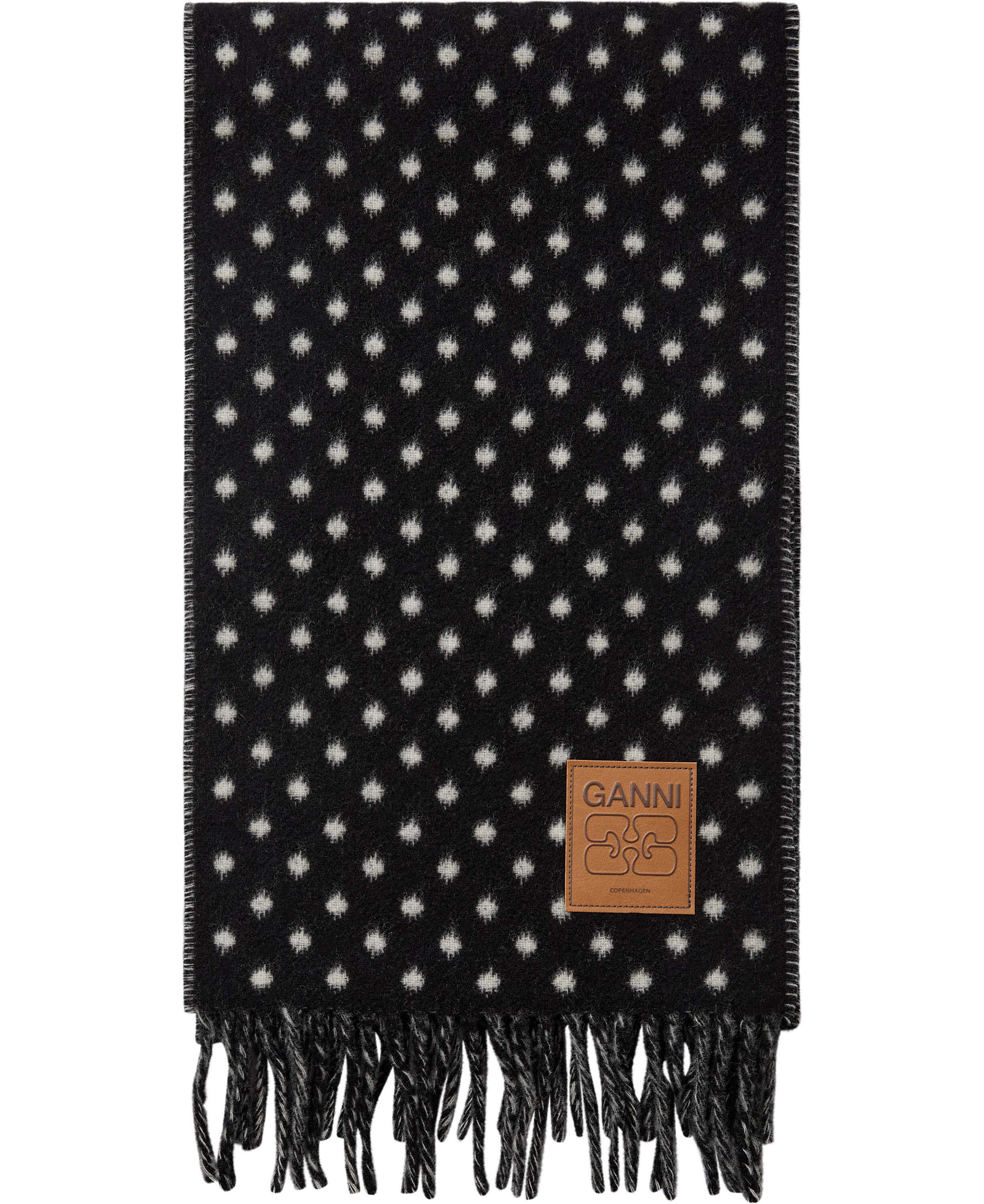 Double Face Wool Knit Scarf