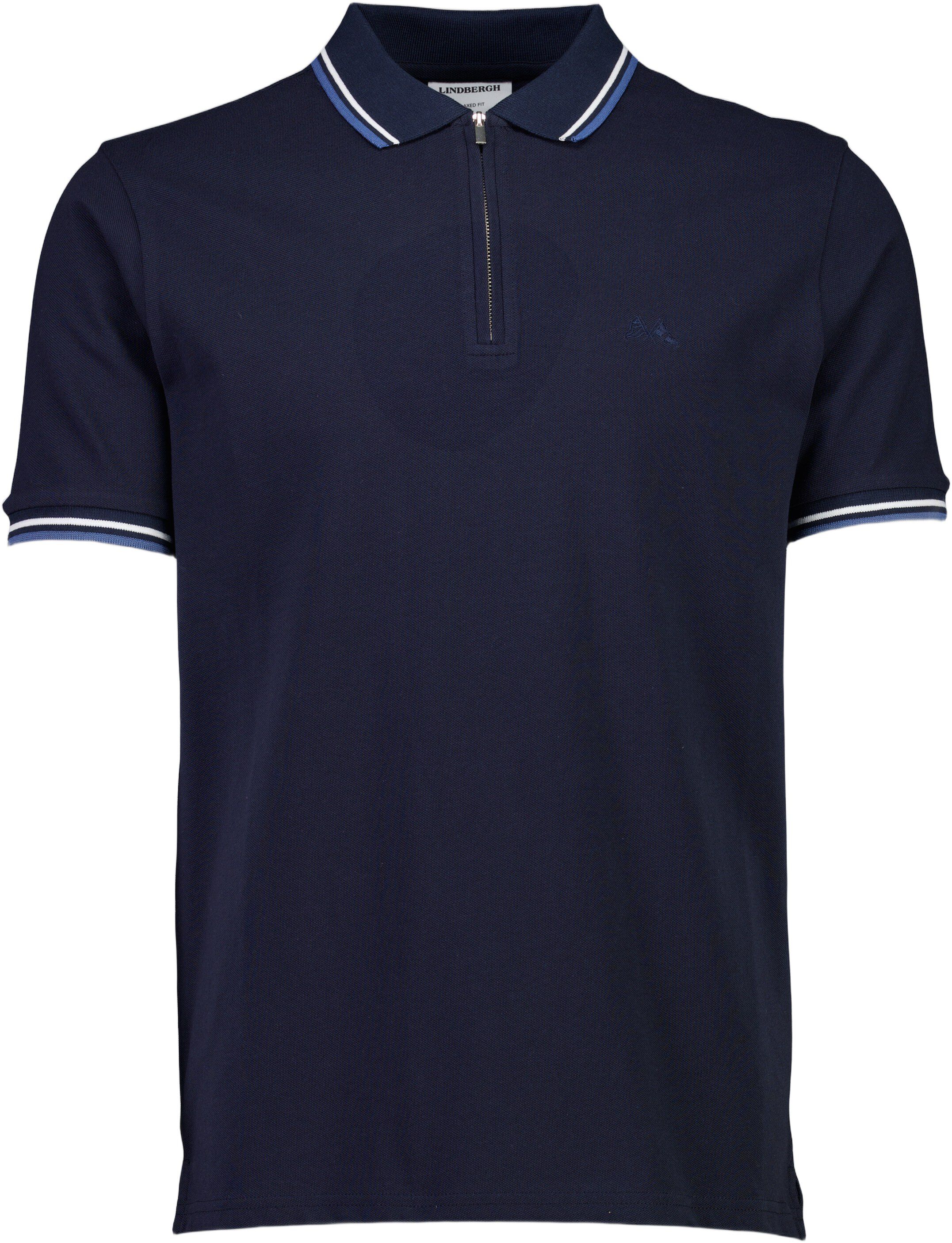 Polo shirt w. zip neck