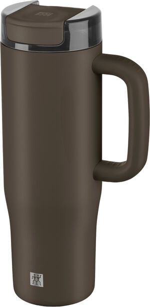 Termokrus med suger&oslash;r, 900 ml, Rustfrit st&aring;l, Chokolade