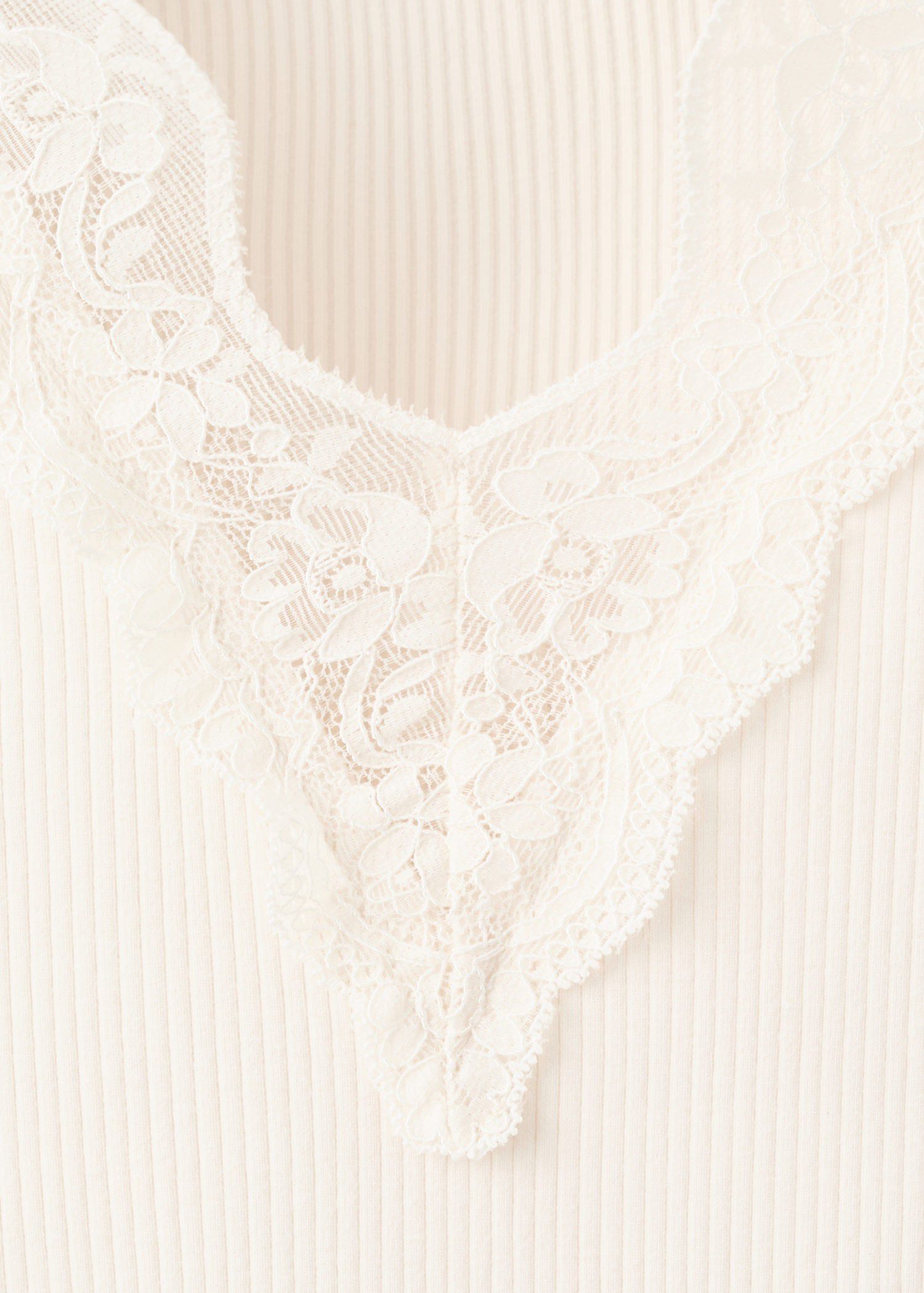 Lace trim top