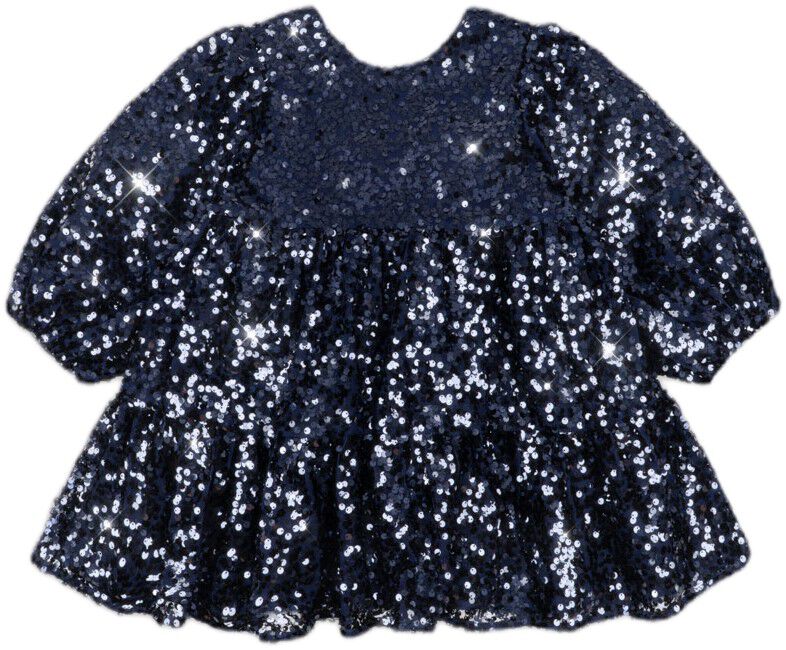 LILA SEQUINS BOW DRESS