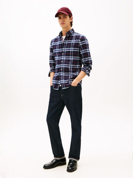 BRUSHED OXFORD CHECK RF SHIRT