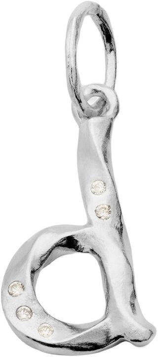 Alphabet Pendant Silver