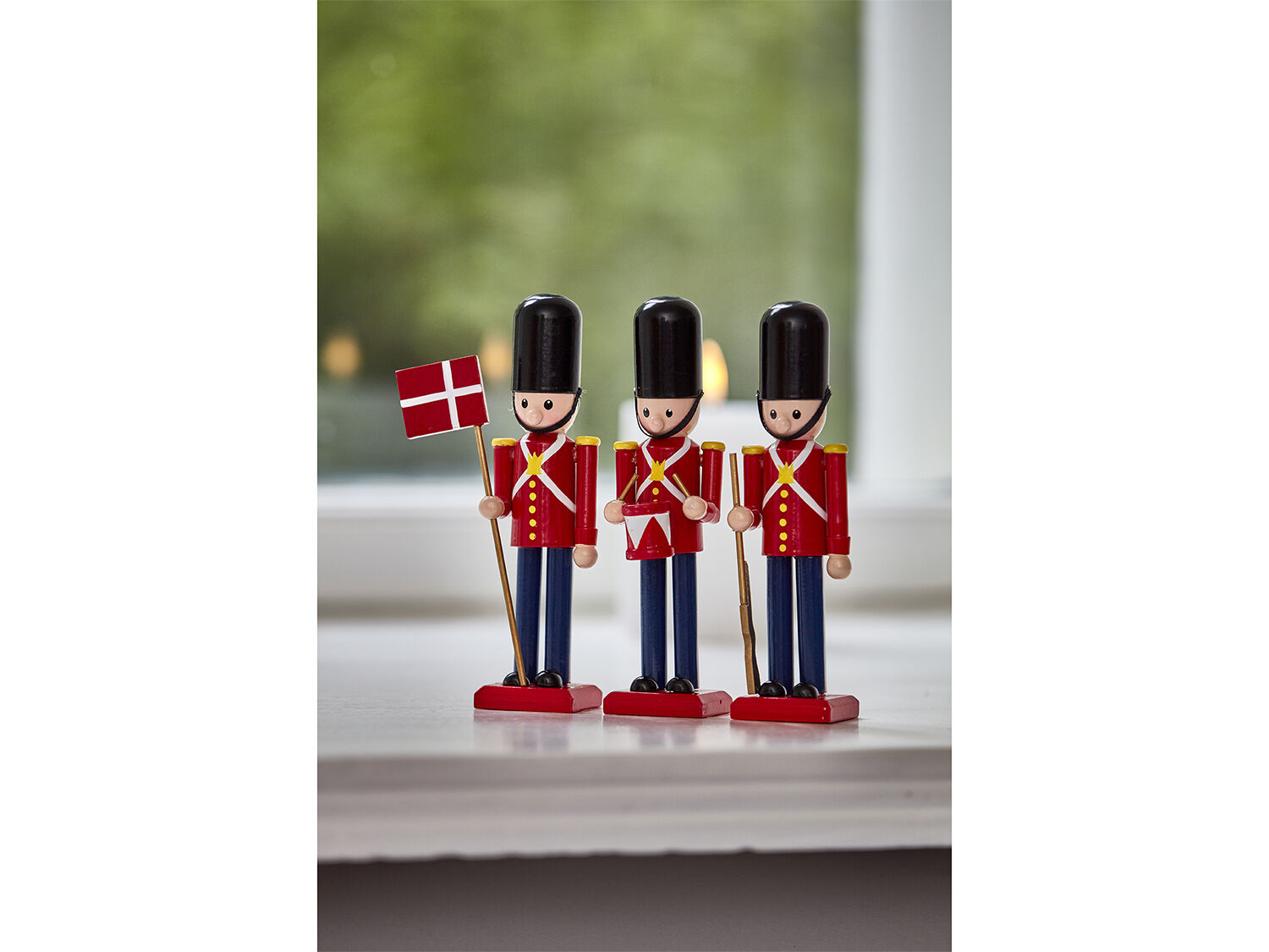 Garder 15 cm 3 stk. R&oslash;d/Sort Tr&aelig;