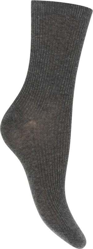 Fine cotton rib socks