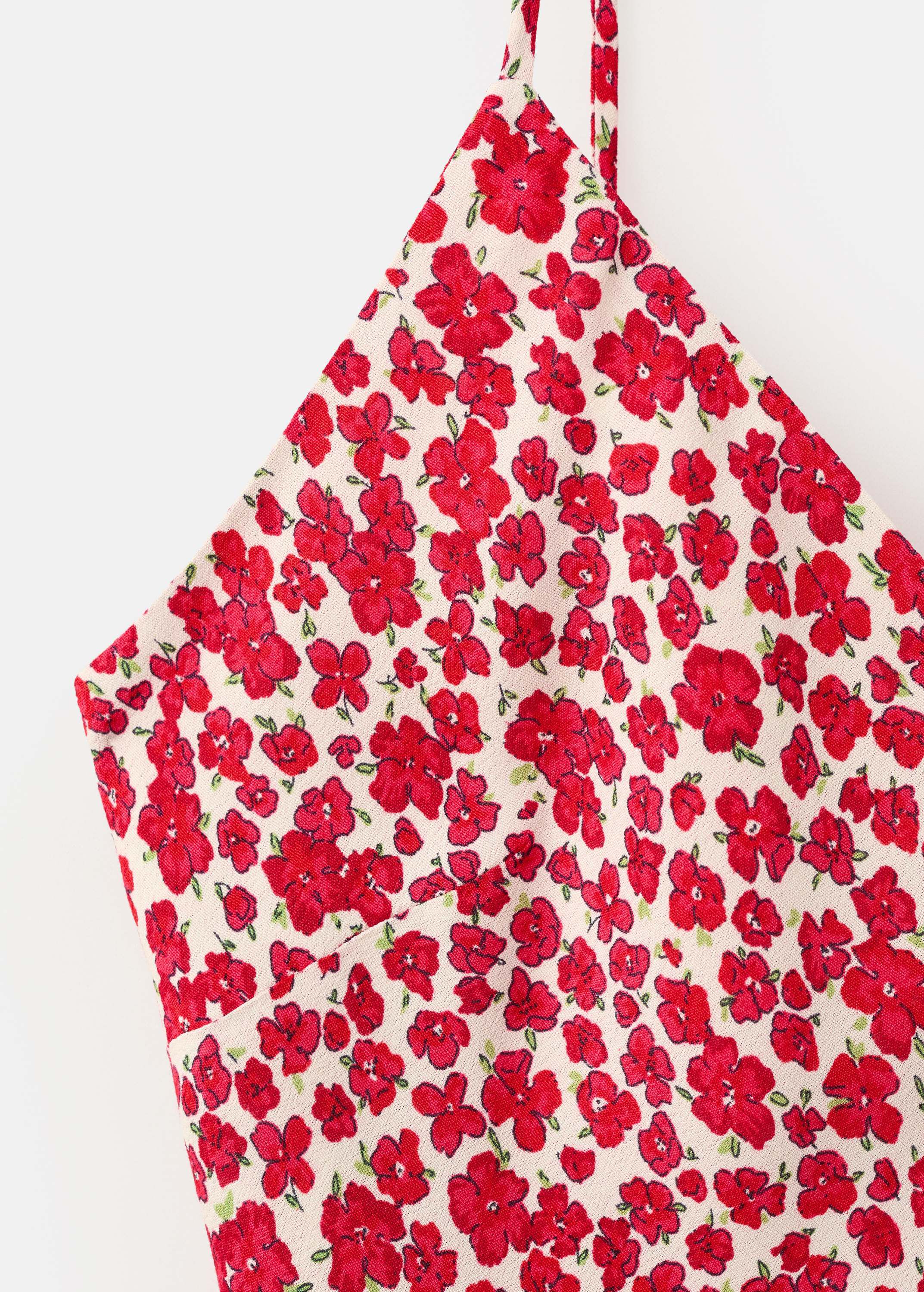 V-neck print dress