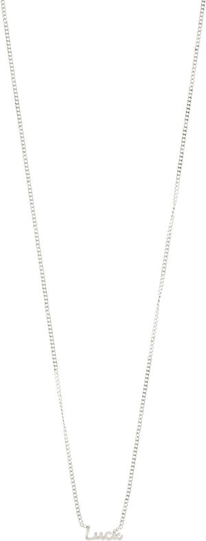 LUCK recycled necklace silver-plated