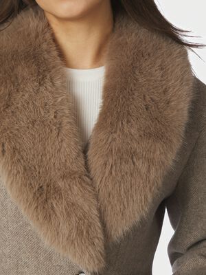 Corina Herringbone Twill Coat