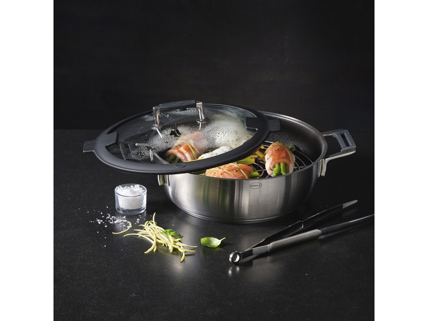 Stegepincet/madpincet 18 cm St&aring;l