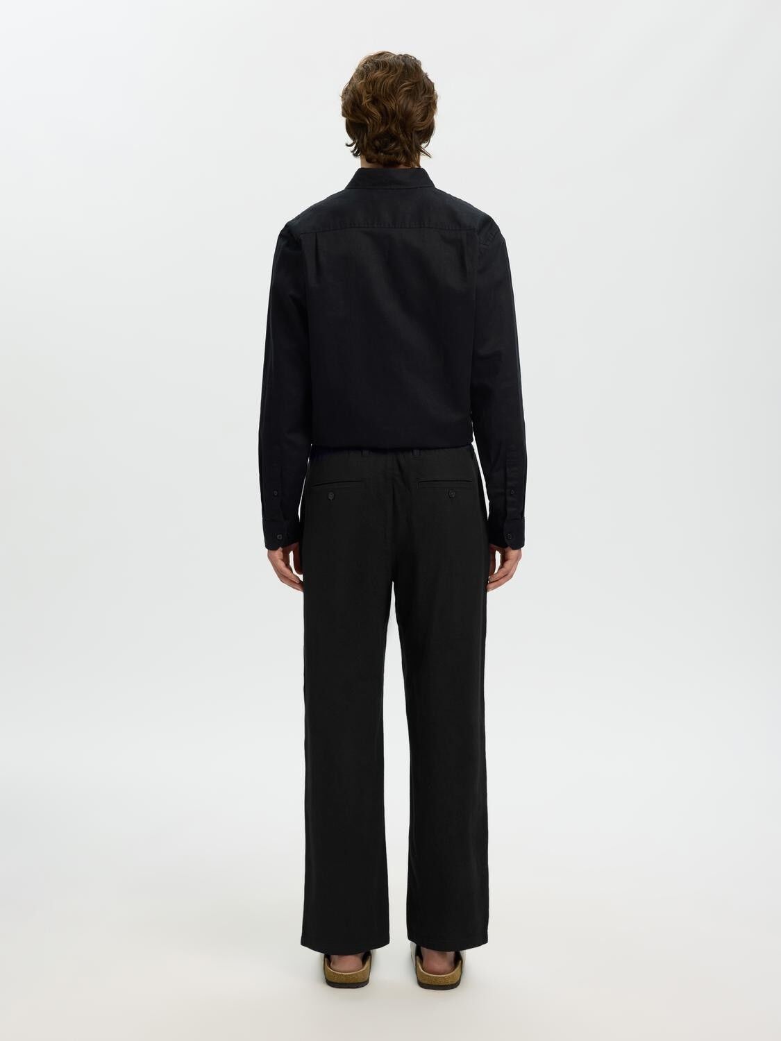 SLH220-LOOSE BRODY LINEN BLD PANT N