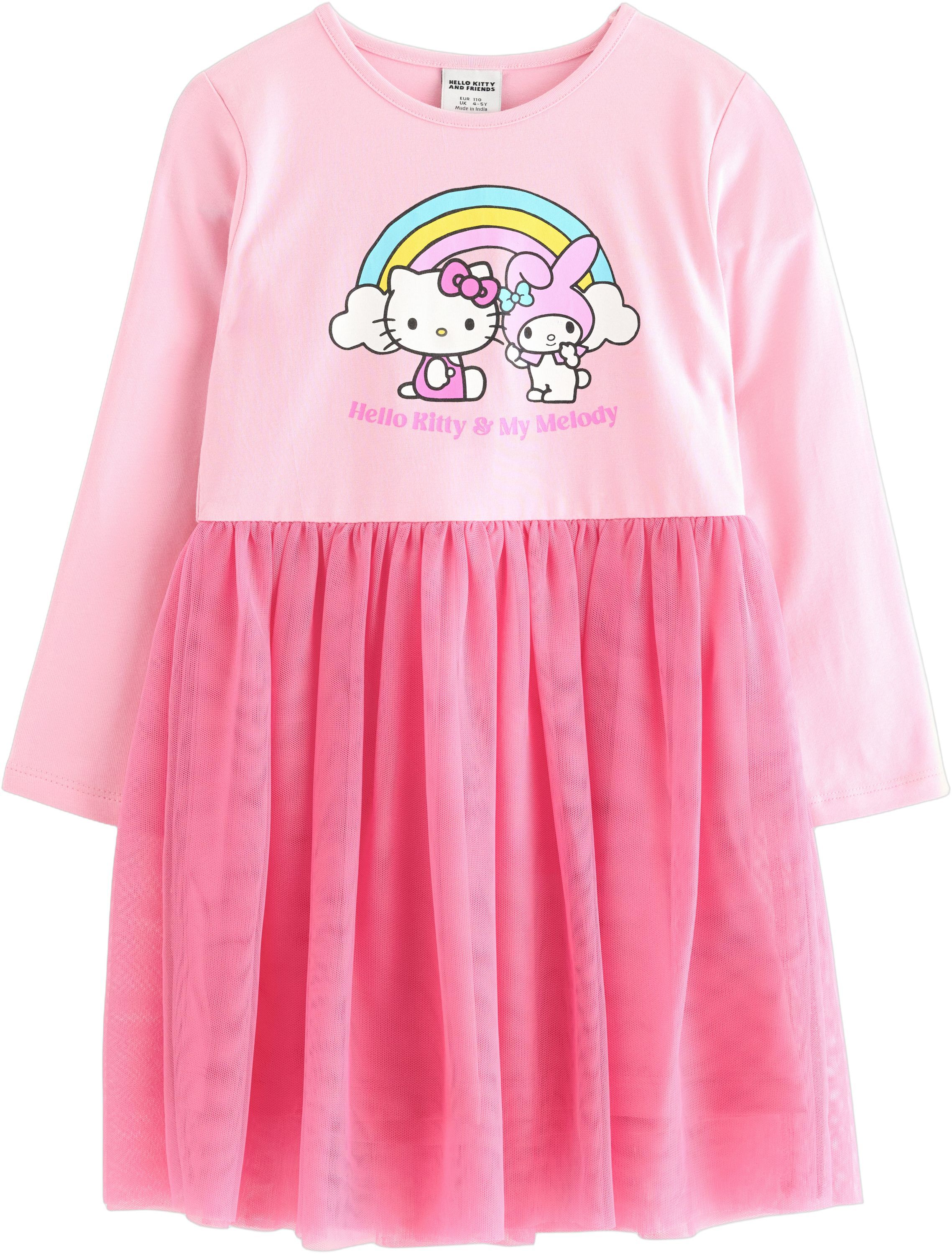 Long-sleeved dress with a Hello kit