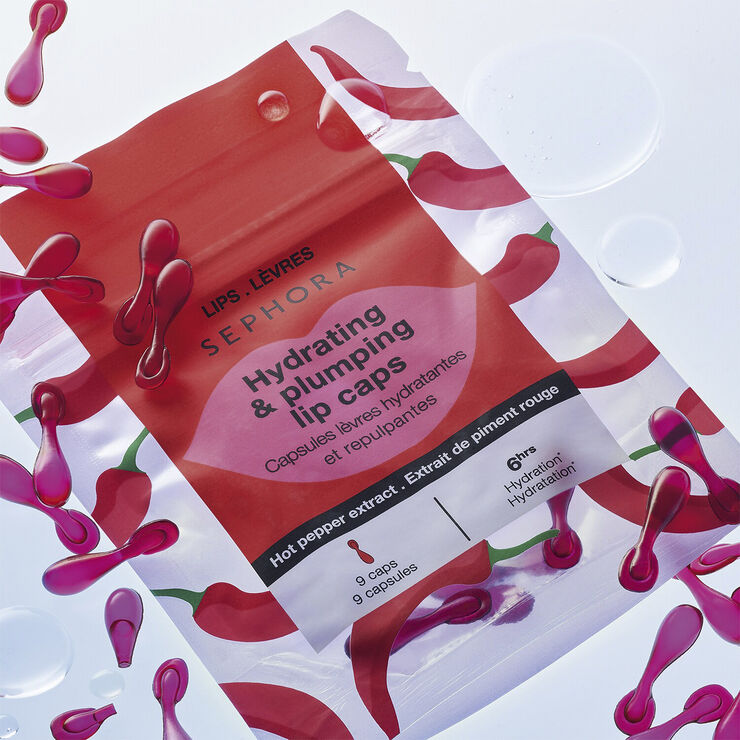 Fugtgivende og fyldgivende læbekapsler - Lille kapsel, Stor volumen