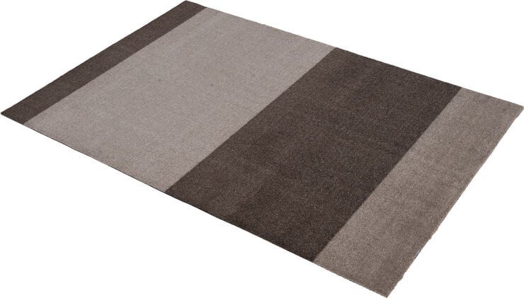 Løber, 130x90 cm, stripes-horizon sand/brun