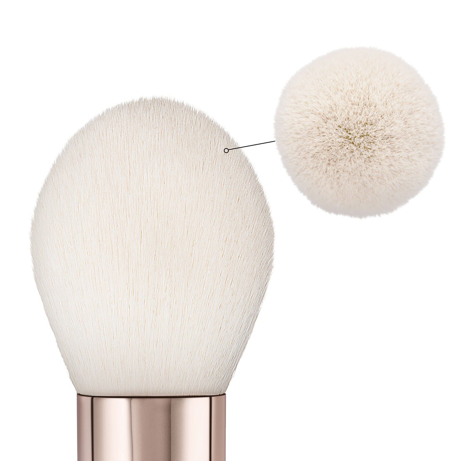 HY-GLAM Powder Brush - Ultra-bl&oslash;d rund ansigtsb&oslash;rste