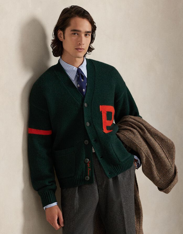 Wool Letter Cardigan