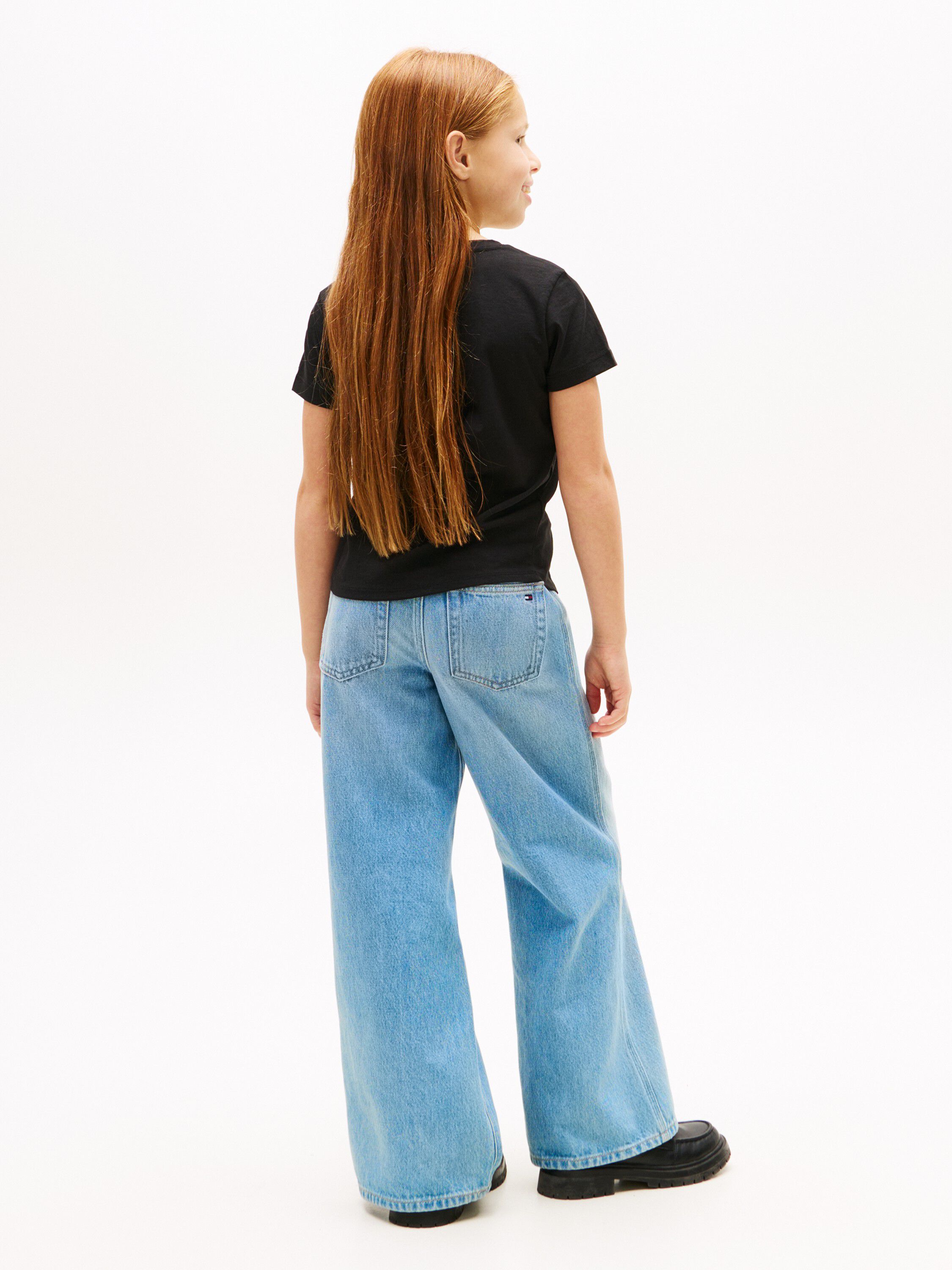 Metallic Logo Slim Crew Neck T-Shirt