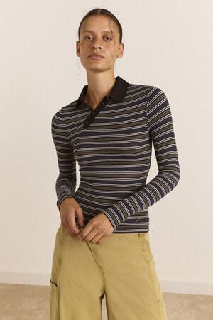 PEYTON LS POLO - STRIPE