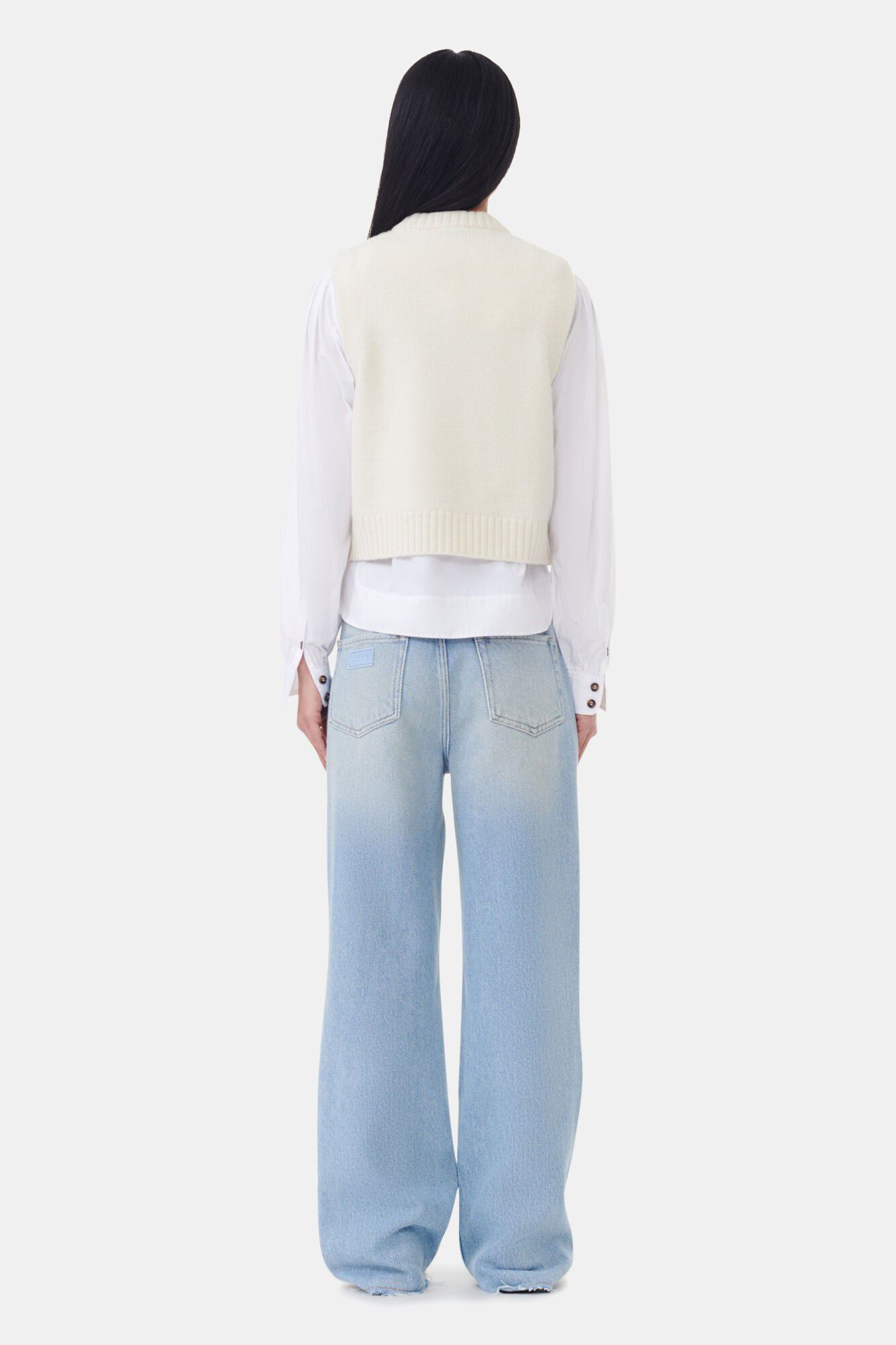 Graphic Wool Mix Vest