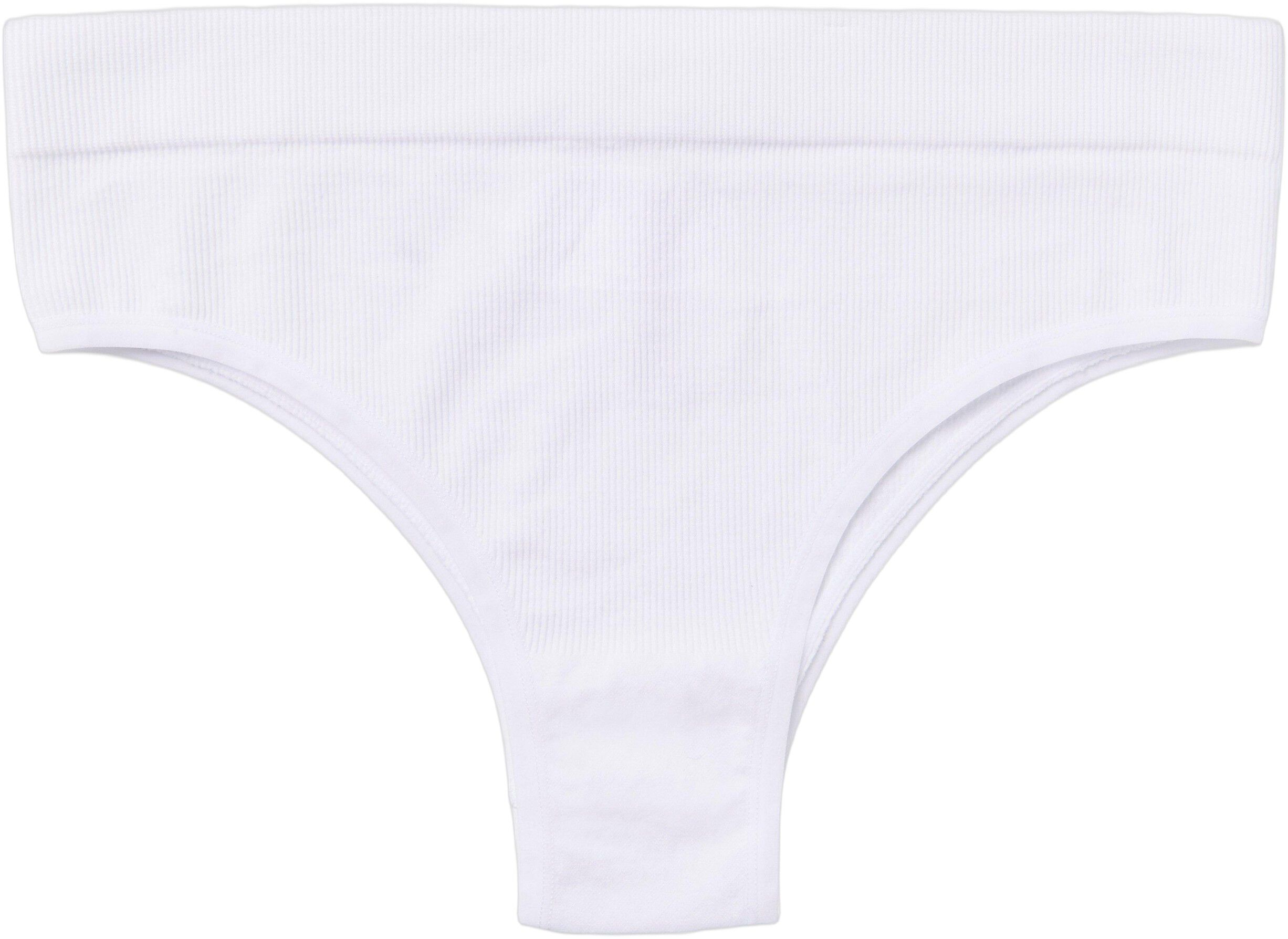 Ribbede brasilianske trusser uden s&oslash;mme med h&oslash;j talje