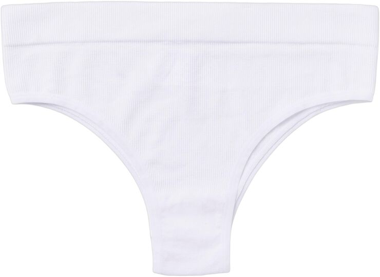 Ribbede brasilianske trusser uden sømme med høj talje